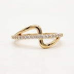 S-Curve Pave Bypass Ring