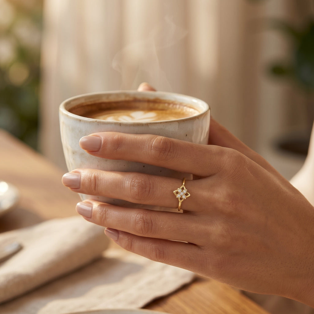 Moroccan Star Cluster Ring
