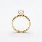Round Solitaire Knife-Edge Profile Ring