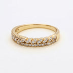 Curb Link Pave Dual Row Band