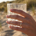 Zigzag Pave Channel Half-Eternity Band