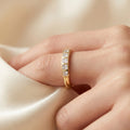 Five-Stone Princess Bezel Band