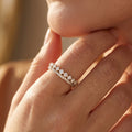 Scallop Edge Large Round Dual Row Band