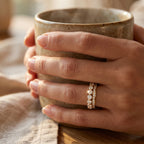 Scallop Edge Large Round Dual Row Band