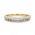 Scallop Edge Large Round Dual Row Band