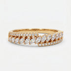 Diagonal Marquise Sweep Band