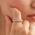 Diagonal Marquise Sweep Band