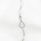 Silver Infinity Pave Bangle Bracelet