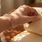 Rose Gold Triple Pave Cuff Bracelet