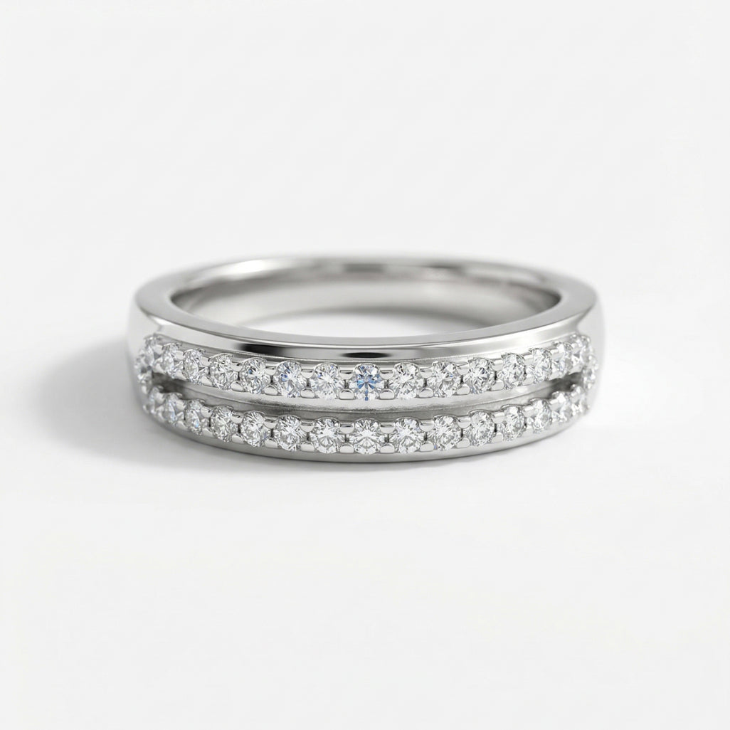 Double Row Eternity Band