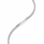 Silver Tennis Bar ID Bracelet