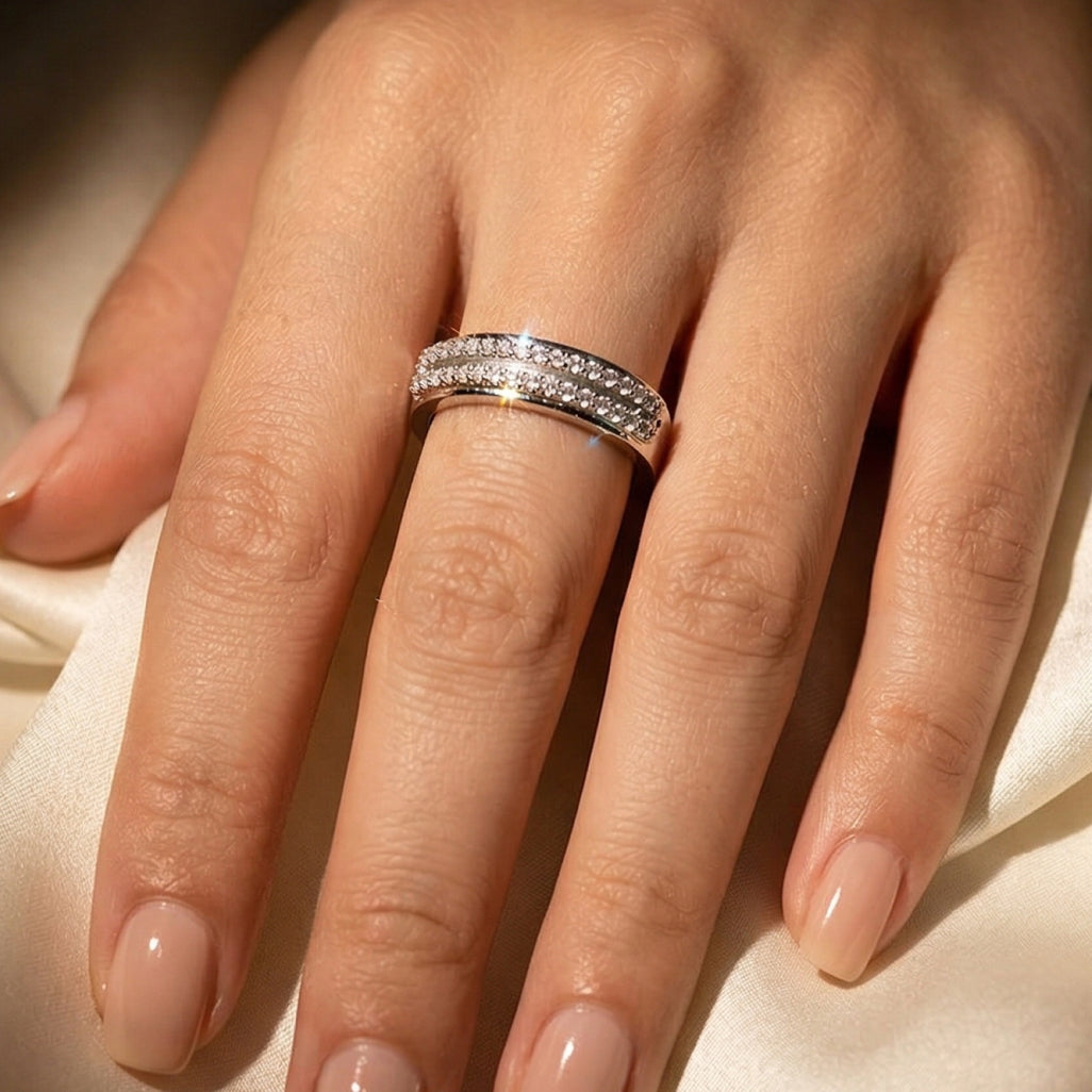 Double Row Eternity Band