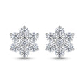 Six Stone Petal Flower Studs