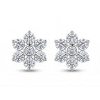 Six Stone Petal Flower Studs
