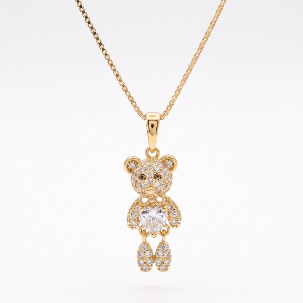 Heart Bear Necklace