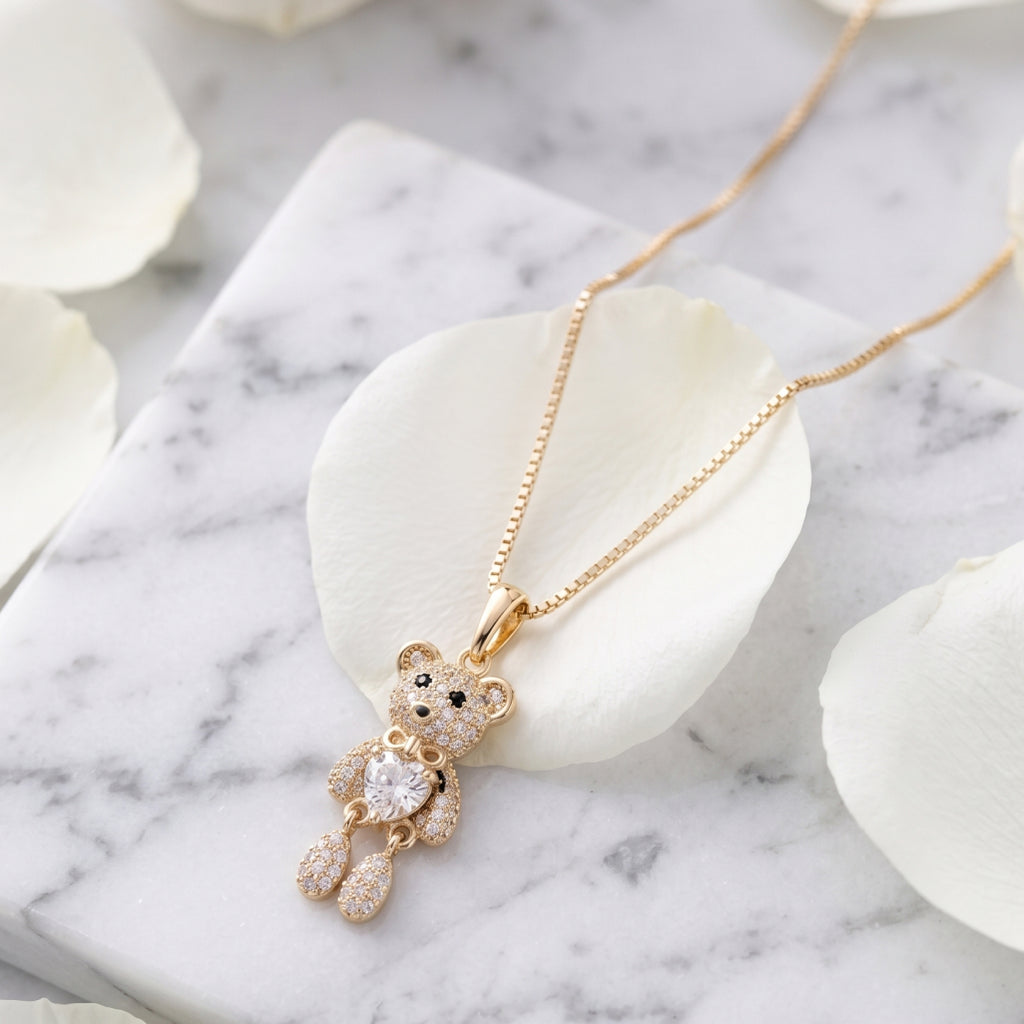 Heart Bear Necklace