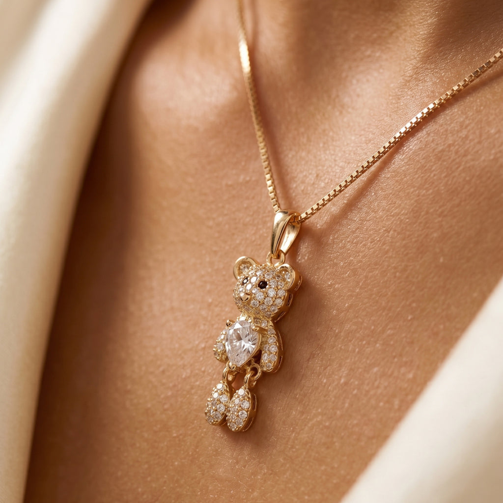 Heart Bear Necklace