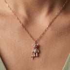 Stone Teddy Necklace