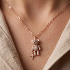 Stone Teddy Necklace