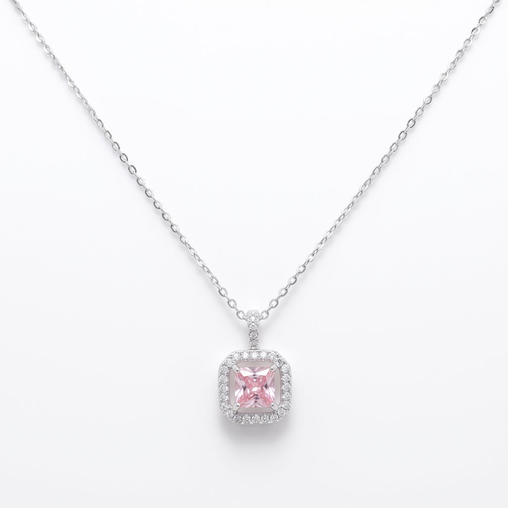 Blush Cushion Necklace