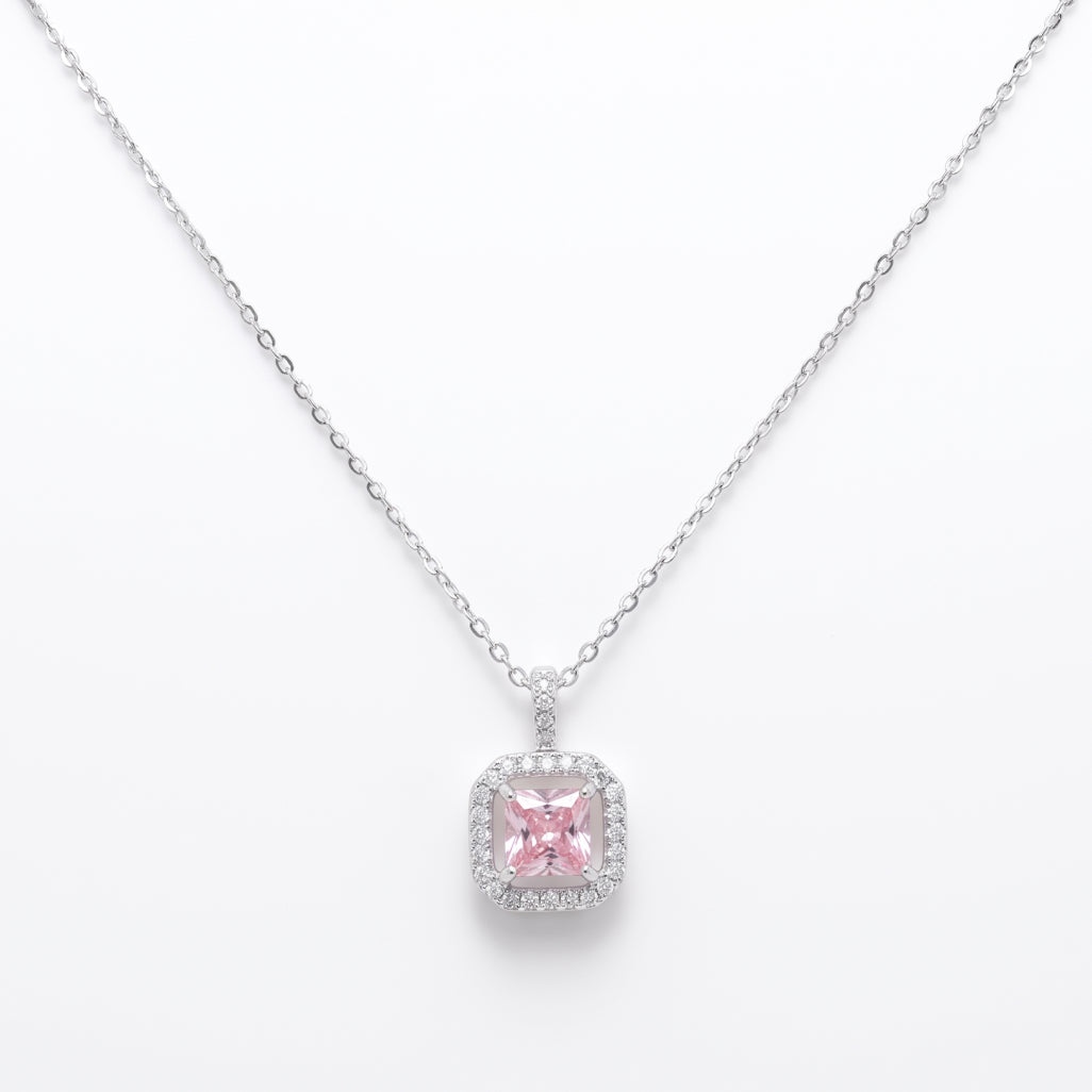 Blush Cushion Necklace