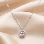 Blush Cushion Necklace