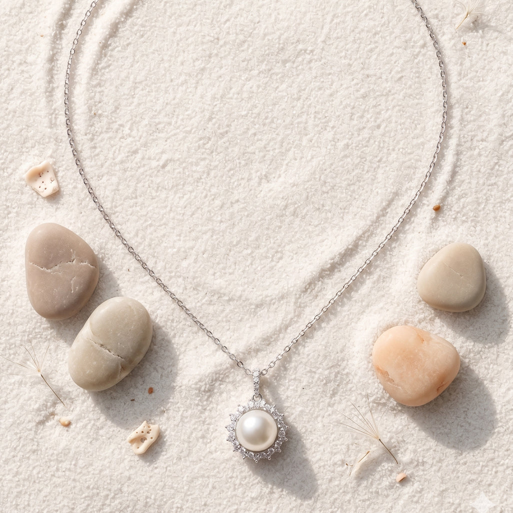 Pearl Sun Necklace