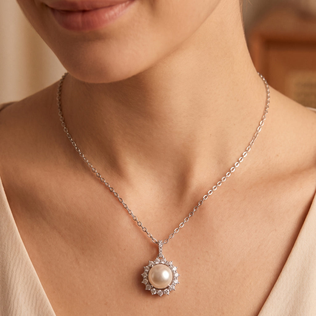 Pearl Sun Necklace