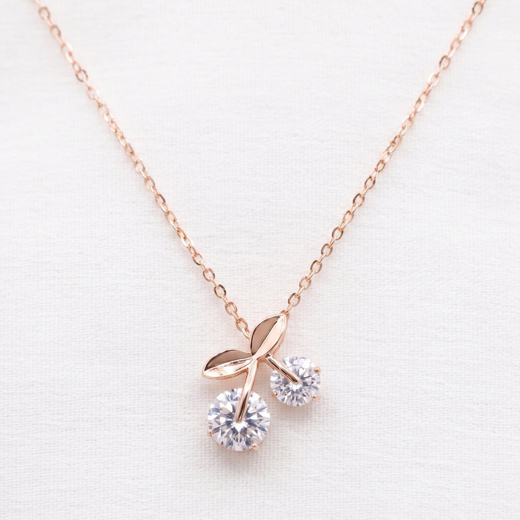 Gold Cherry Necklace