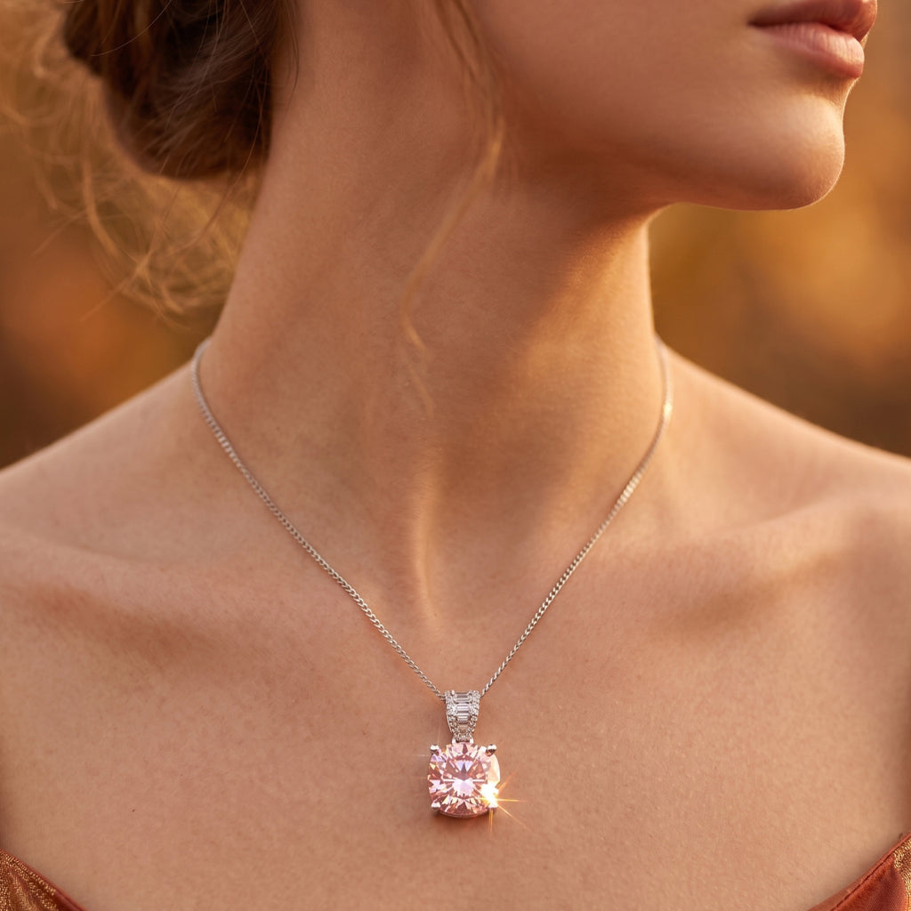 The Pink Stone Necklace
