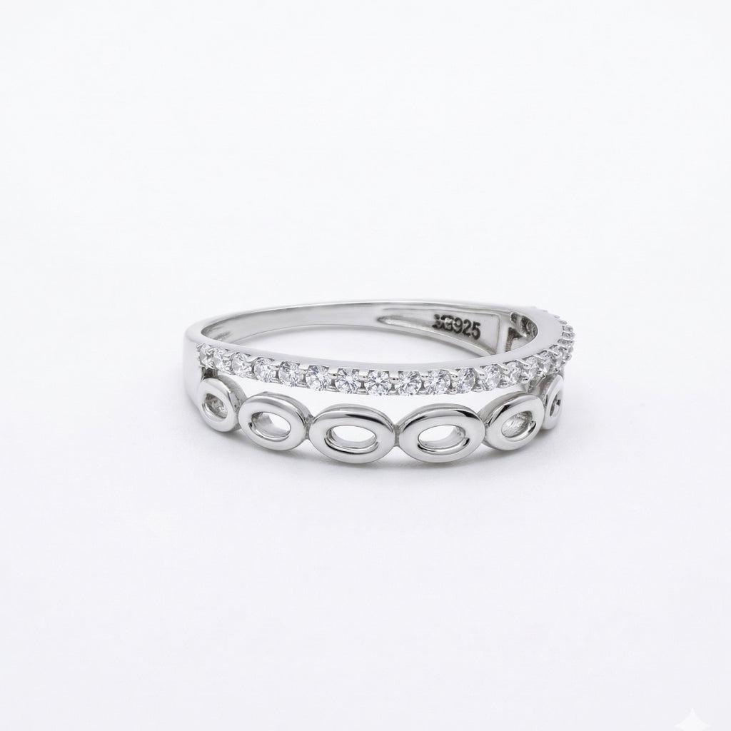 Two Worlds â€“ 925 Silver Layered Band