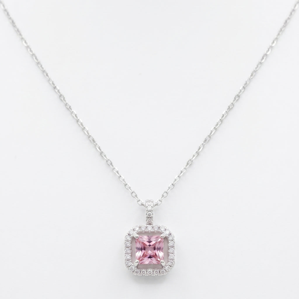 Pink Frame Necklace