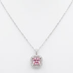Pink Frame Necklace