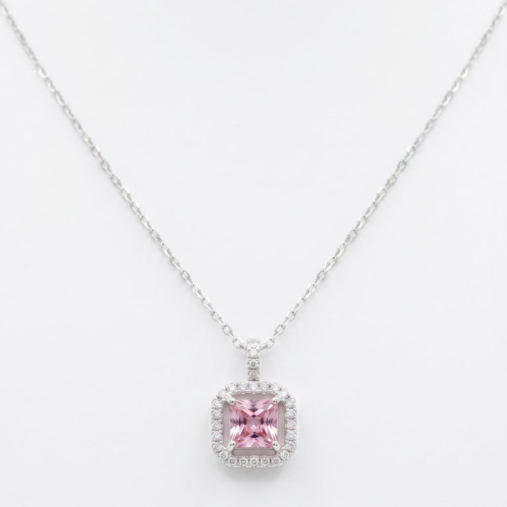 Pink Frame Necklace