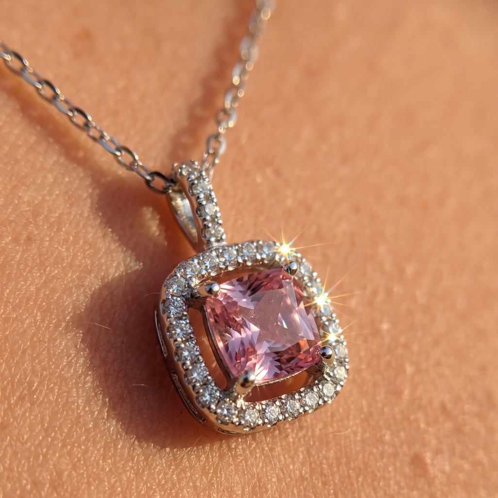 Pink Frame Necklace