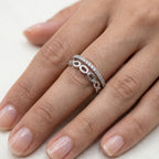 Two Worlds â€“ 925 Silver Layered Band