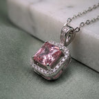 Pink Frame Necklace