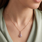 Blush Drop Necklace