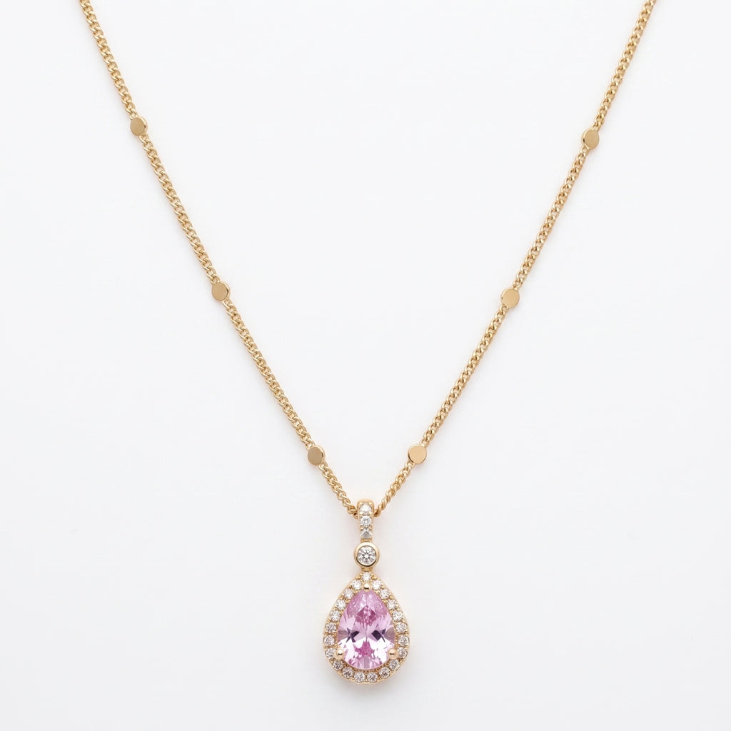 Blush Drop Necklace