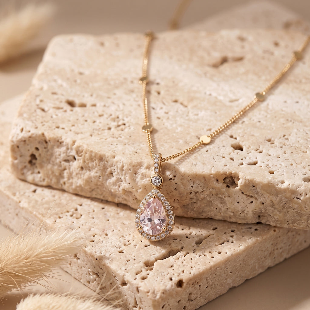 Blush Drop Necklace
