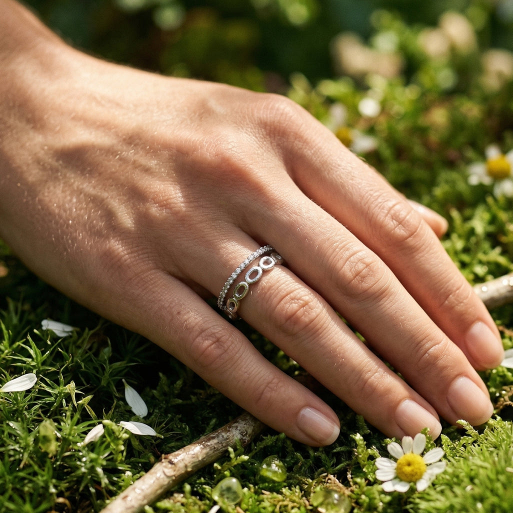 Two Worlds â€“ 925 Silver Layered Band