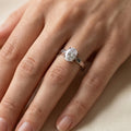 Dark Side Solitaire â€“ 925 Silver Ring