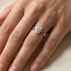 Dark Side Solitaire â€“ 925 Silver Ring