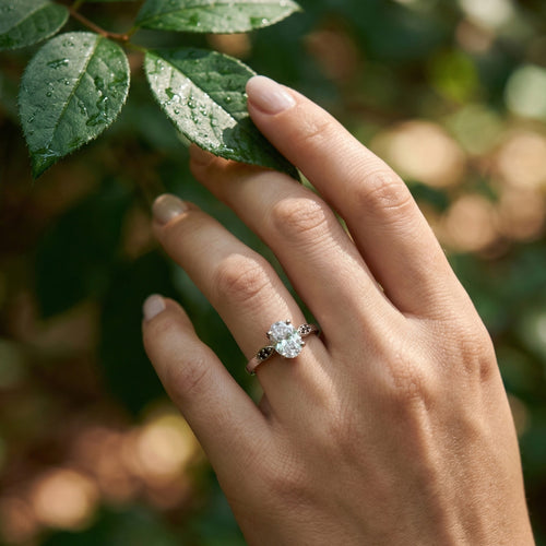 Dark Side Solitaire 925 Silver Ring