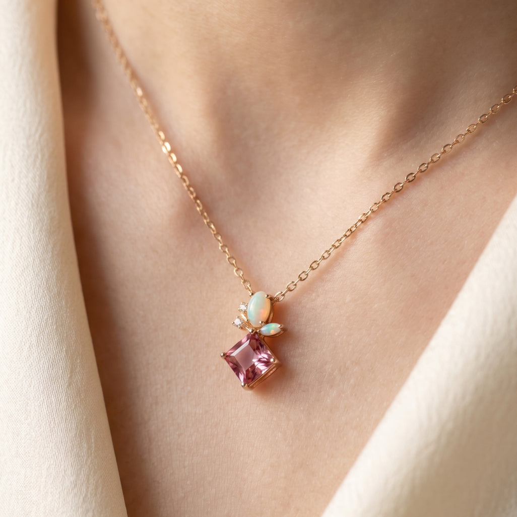 Opal Pink Necklace