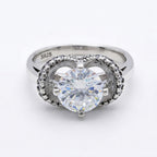 Old Money Ring â€“ 925 Oxidised Silver Halo