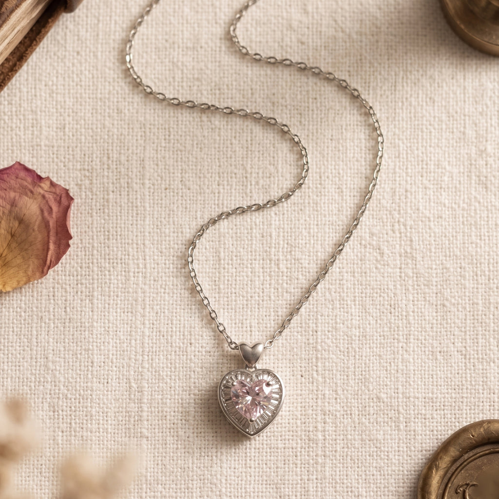 Pink Heart Necklace