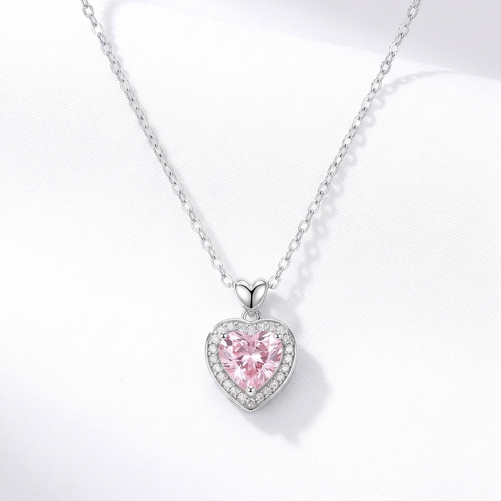 Pink Heart Necklace