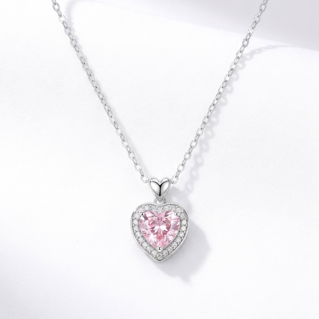 Pink Heart Necklace