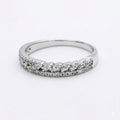 Spotlight Stacker â€“ 925 Silver PavÃ© Band